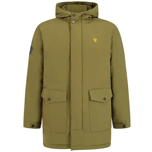 Wolverhampton Wanderers Kits Shop | Terrace Parka – Khaki Wolves Jerseys and Gear